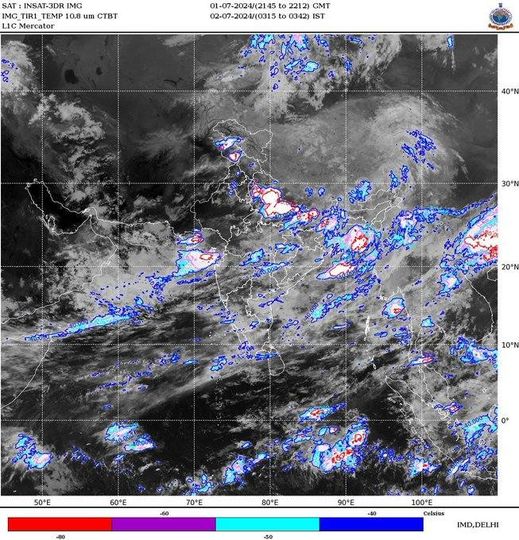 উত্তরাখন্ড, অসম এবং মেঘালয়ে আজ অতি ভারী বৃষ্টির লাল সতর্কতা জারি করেছে ভারতীয় আবহাওয়া দপ্তর