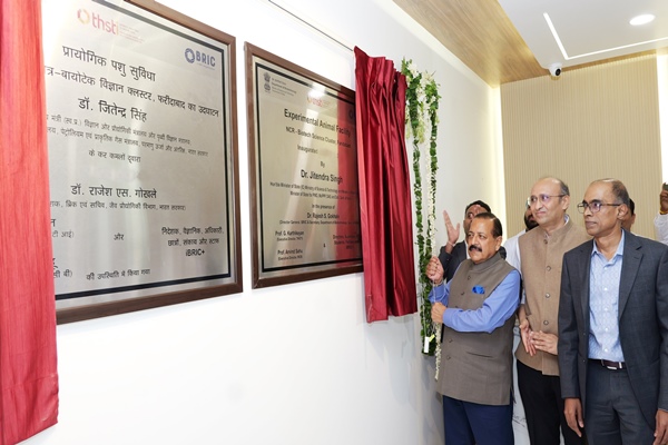 Union Minister Dr. Jitendra Singh inaugurates Asia’s 1st health research-related “Pre-clinical Network facility” in Faridabad