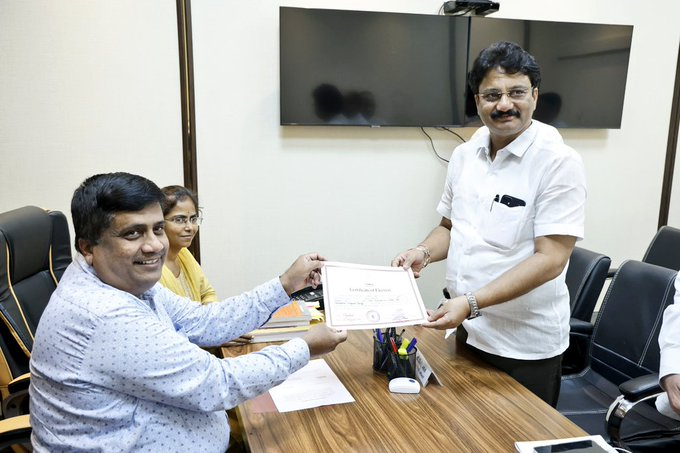 राष्ट्रवादी कांग्रेस पार्टी (अजीत पवार) के नितिन पाटिल महाराष्ट्र से राज्यसभा के लिए निर्विरोध निर्वाचित हुए