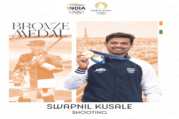 Vice President Jagdeep Dhankhar Congratulates Swapnil Kusale on Bronze Medal Win at Paris Olympics 2024