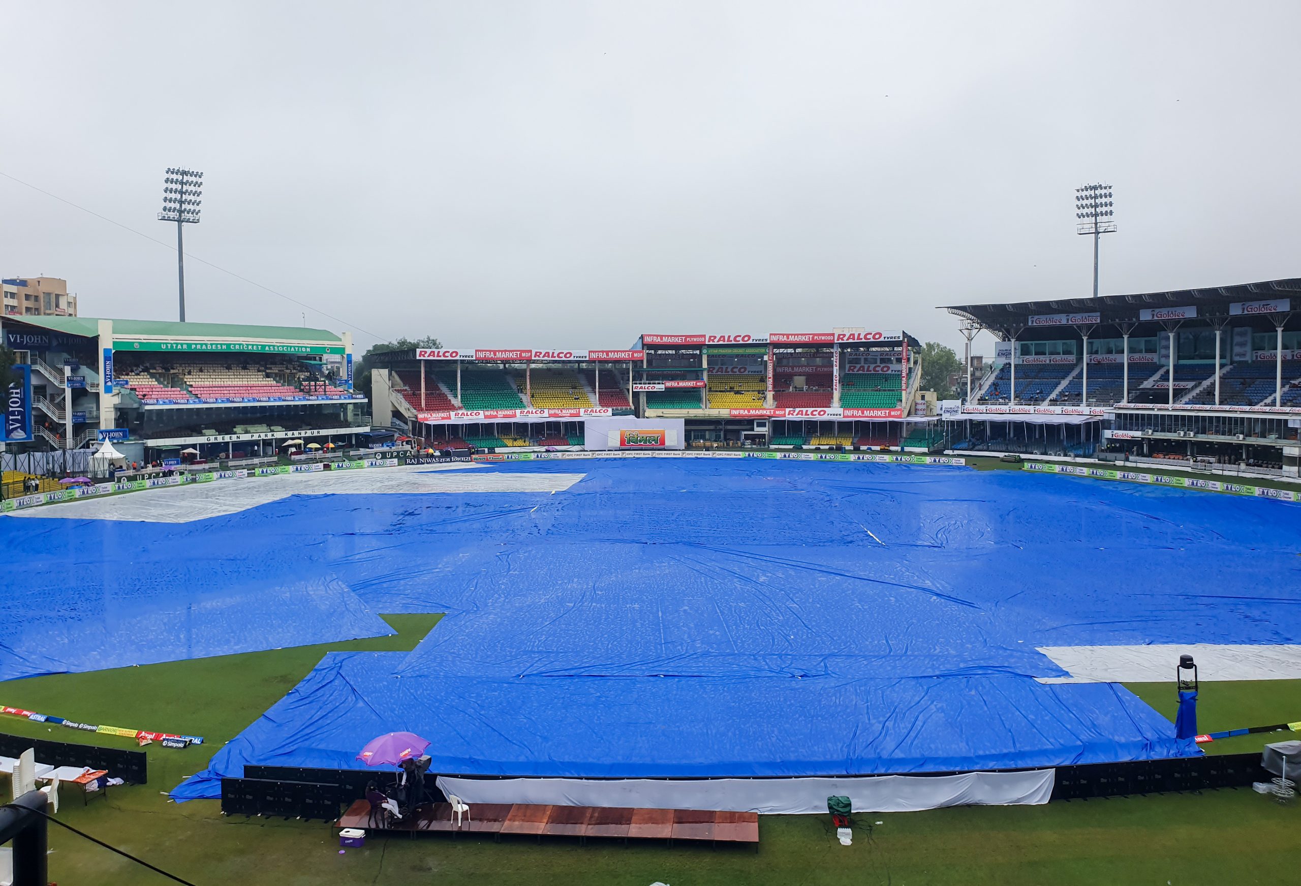 Kanpur Test match between India and Bangladesh delayed due to rain