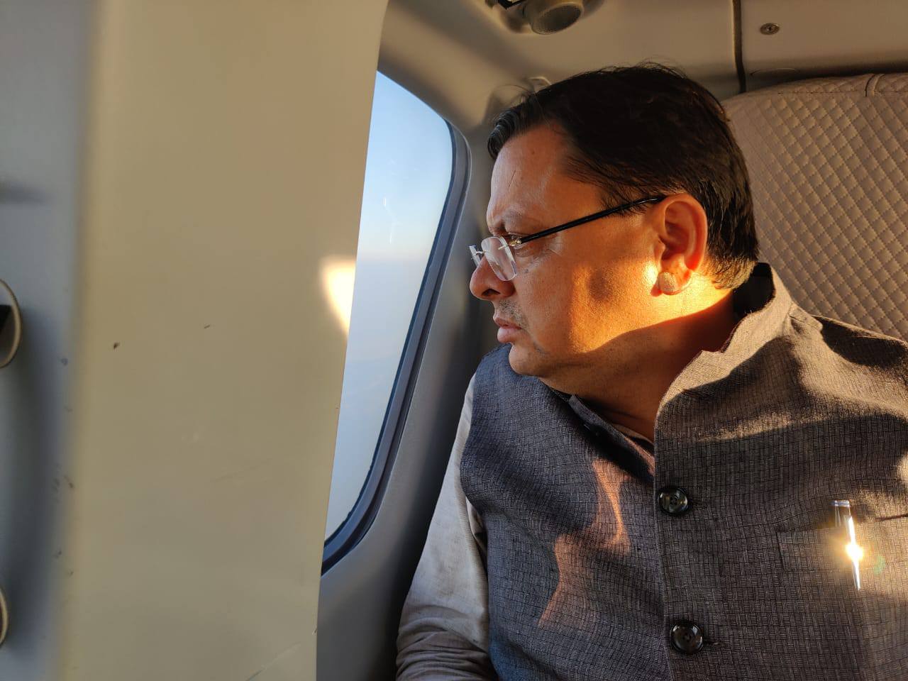 मुख्यमंत्री पुष्कर सिंह धामी ने चम्पावत जिले में आपदा प्रभावित क्षेत्रों का हवाई सर्वेक्षण किया