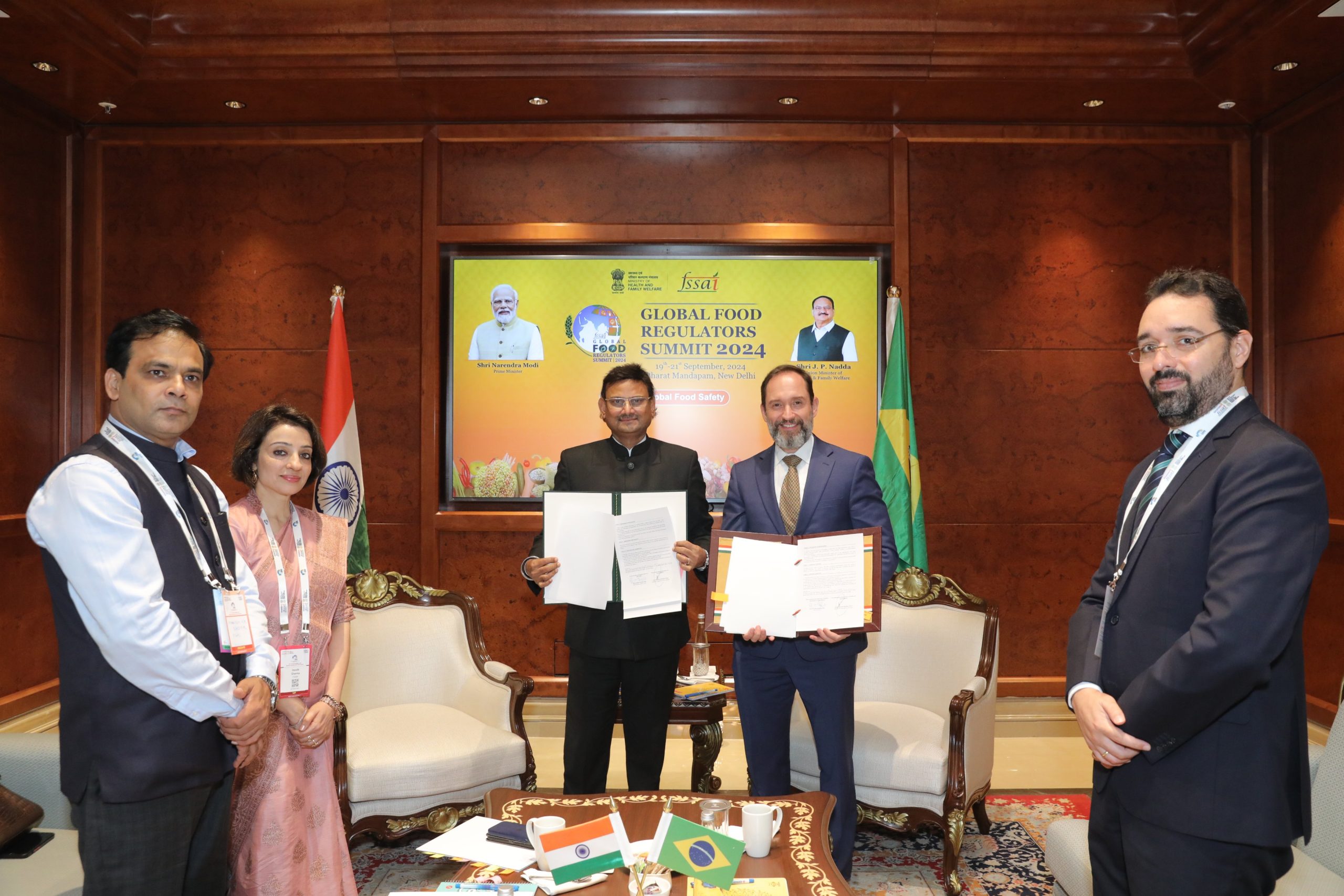 FSSAI signs MoU with Brazil’s Ministry of Agriculture and Livestock in the area of food safety