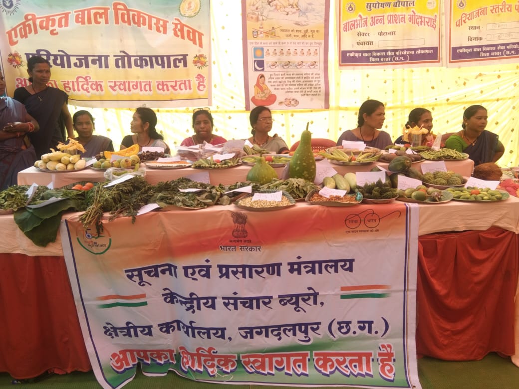 केंद्रीय संचार ब्यूरो क्षेत्रीय कार्यालय जगदलपुर द्वारा छत्तीसगढ़ के बस्तर जिले के ग्राम सिंघनपुर में राष्ट्रीय पोषण माह पर विशेष प्रचार कार्यक्रम का आयोजन किया गया