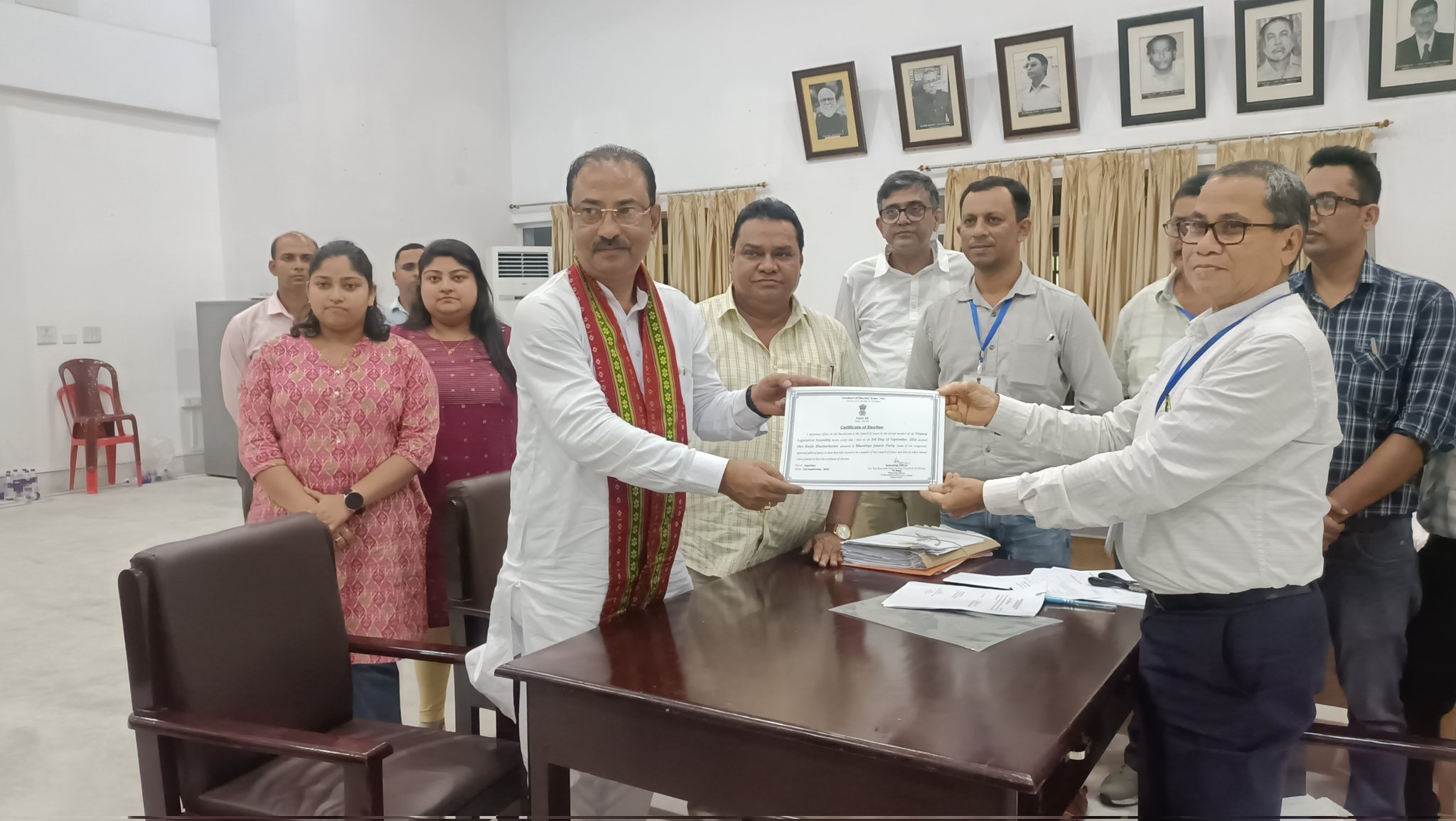 भाजपा उम्मीदवार राजीब भट्टाचार्य ने त्रिपुरा में राज्यसभा की एकमात्र सीट जीती