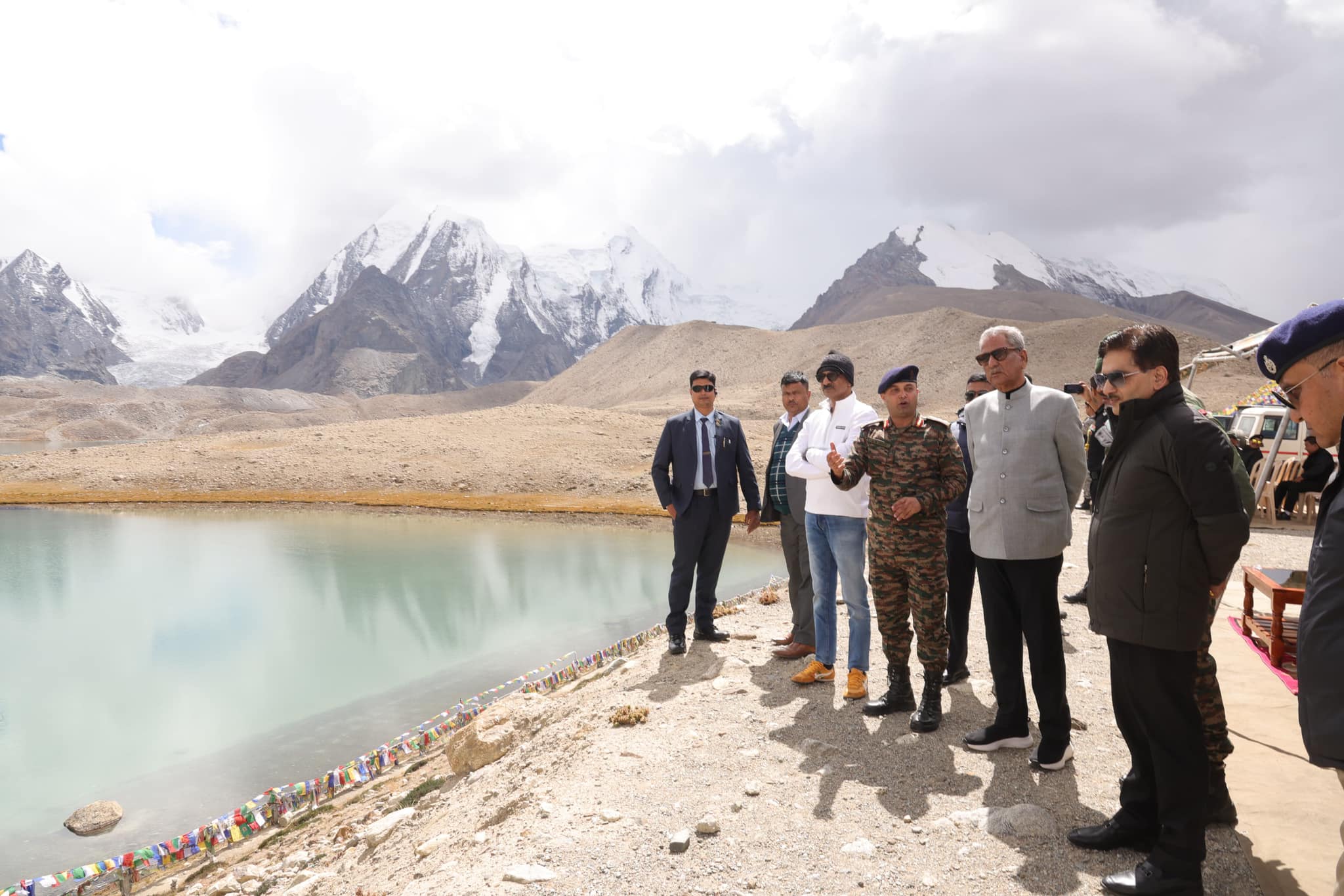 Sikkim Governor Om Prakash Mathur visits Donkyala Pass at altitude of 18,200 feet