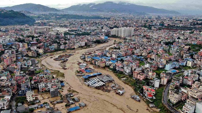 नेपाल में बाढ़ और भूस्खलन से मरने वालों की संख्या बढ़कर 209