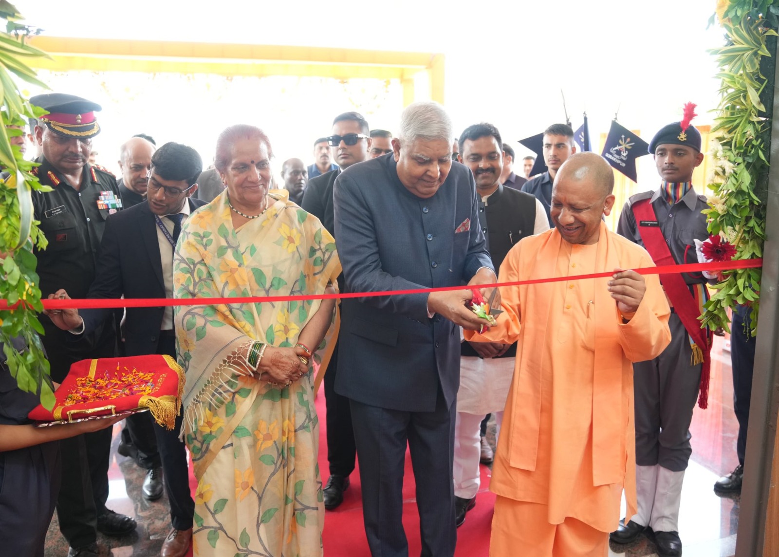 Vice President Jagdeep Dhankhar inaugurates new Sainik school at Gorakhpur, Uttar Pradesh