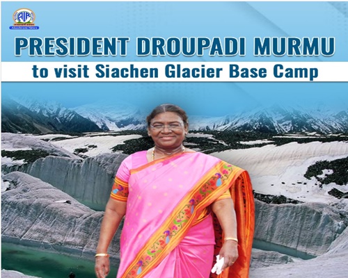 President Murmu to visit Siachen Base Camp in Ladakh