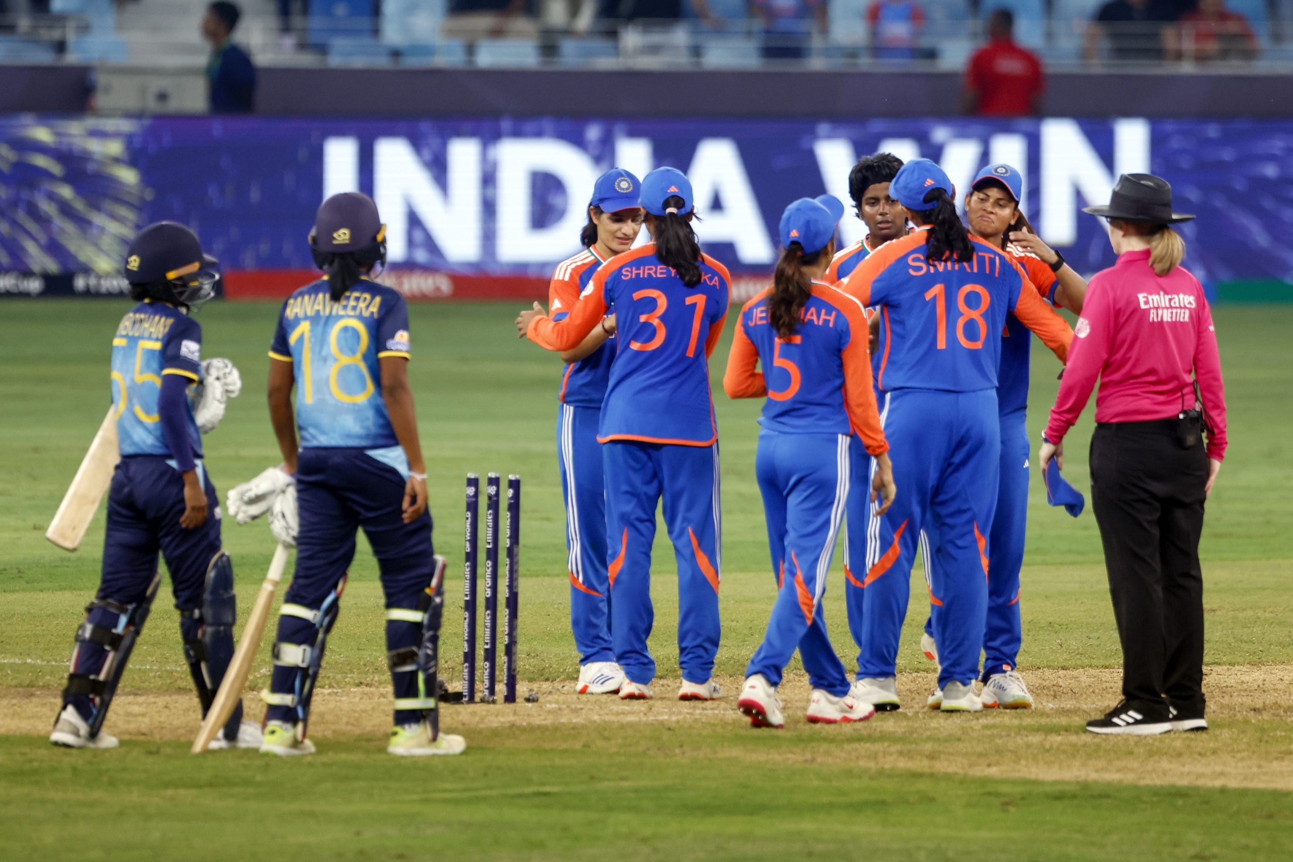 India beat Sri Lanka in Women’s T20 World Cup in Dubai