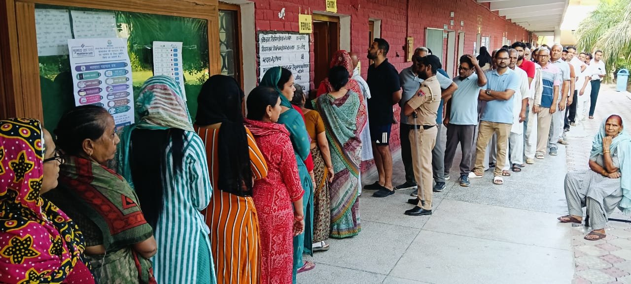 Haryana :  Over 61 percent voters exercise their franchise for 90 member assembly elections