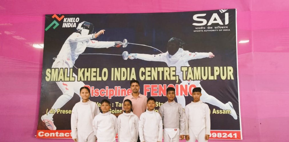 Six Fencers from Assam’s Tamulpur Khelo India Centre Selected for National School Games U-14 Championship