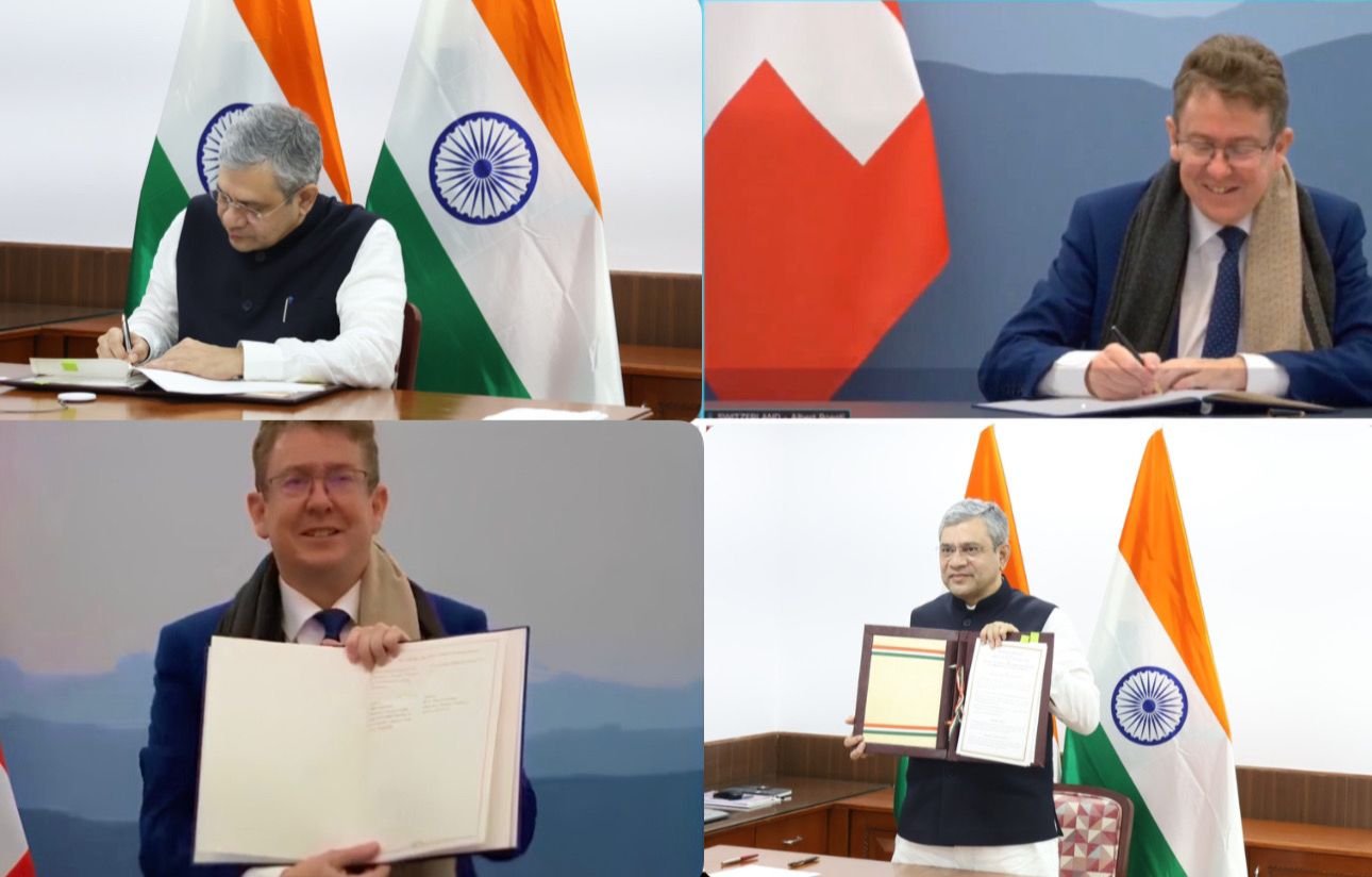 Indian Railways & Transport Ministry in Switzerland sign Mou to enhance technical cooperation