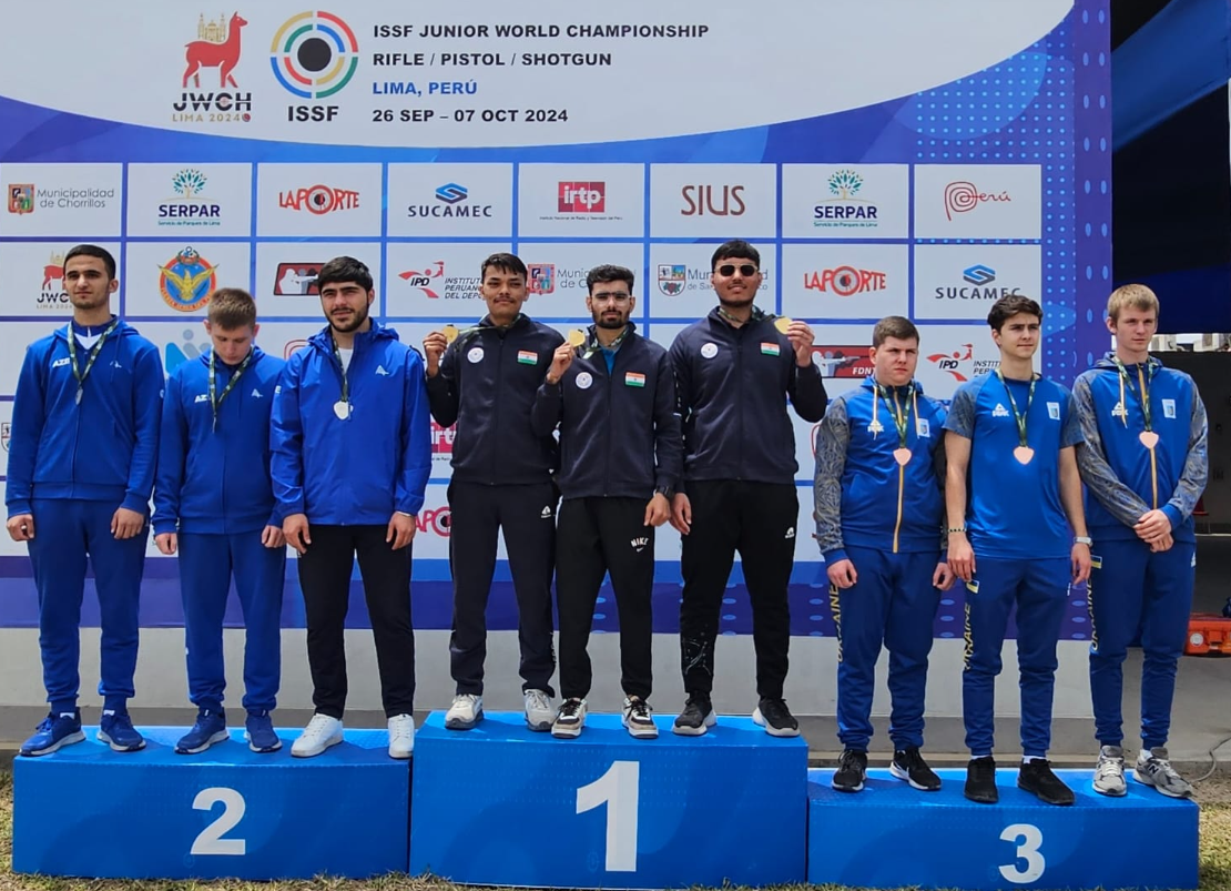 ISSF  جونیئر عالمی نشانے بازی چمپئن شپ میں بھارت سونے کے 13 تمغوں کے ساتھ سرفہرست