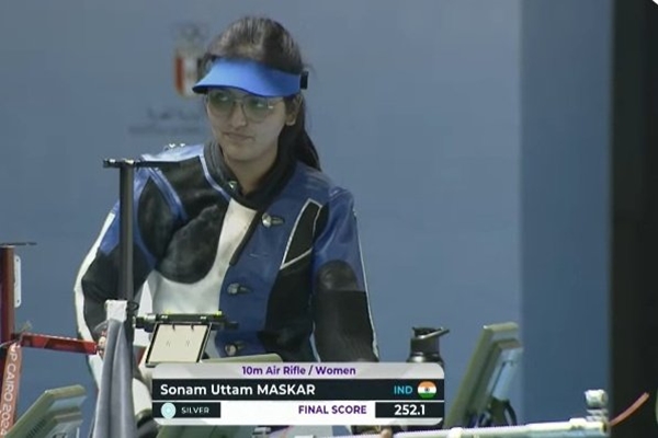 Shooting: Sonam bags one more silver medal