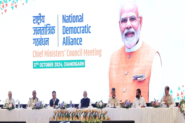 PM Modi chairs conclave of NDA CMs, deputy CMs