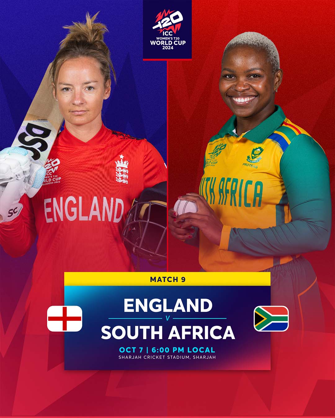 Women’s T20 Cricket World Cup: England to take on South Africa at Sharjah today