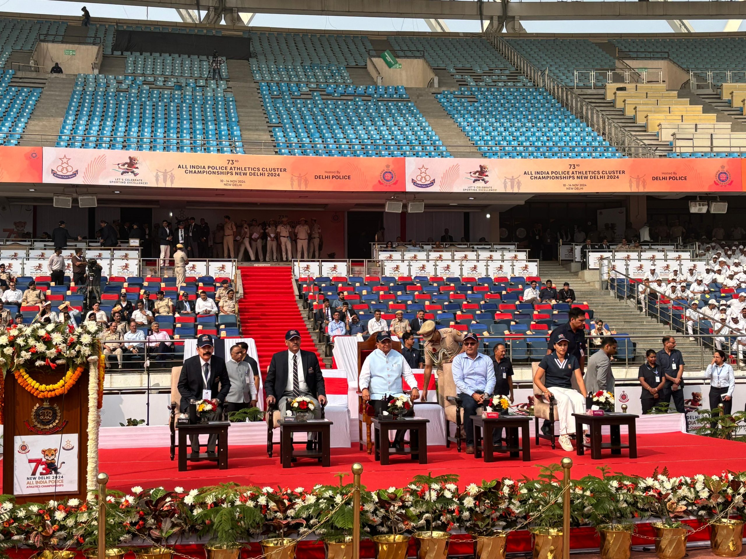 Delhi LG inaugurates 73rd All India Police Athletics Cluster Championship 2024-25