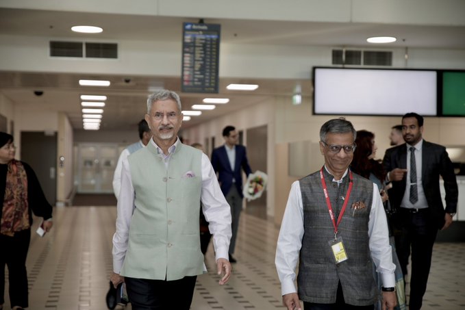 EAM Dr. S. Jaishankar Reaches Brisbane, Australia