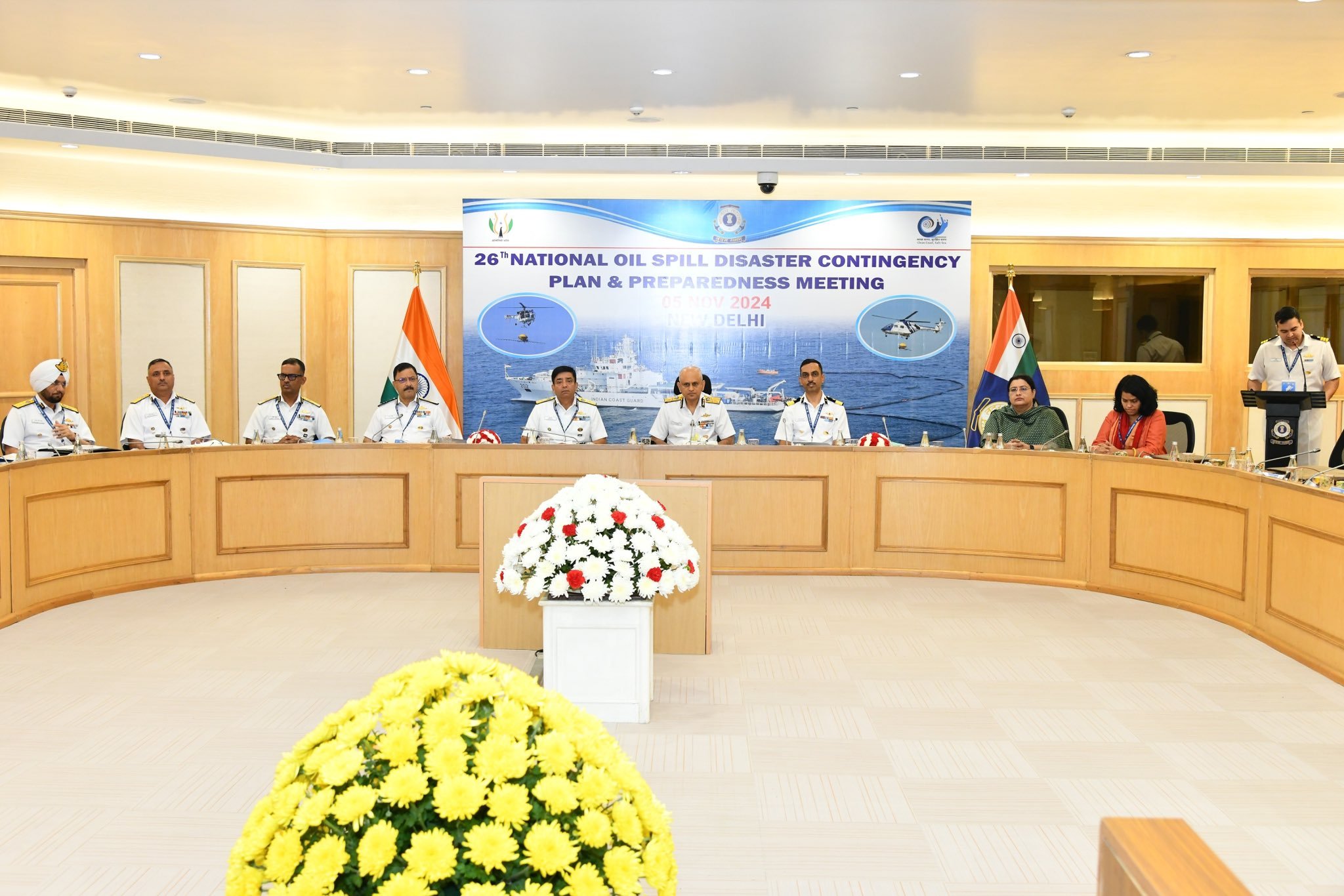 आई.सी.जी. ने नई दिल्ली में 26वीं राष्ट्रीय तेल रिसाव आपदा आकस्मिक योजना की बैठक बुलाई