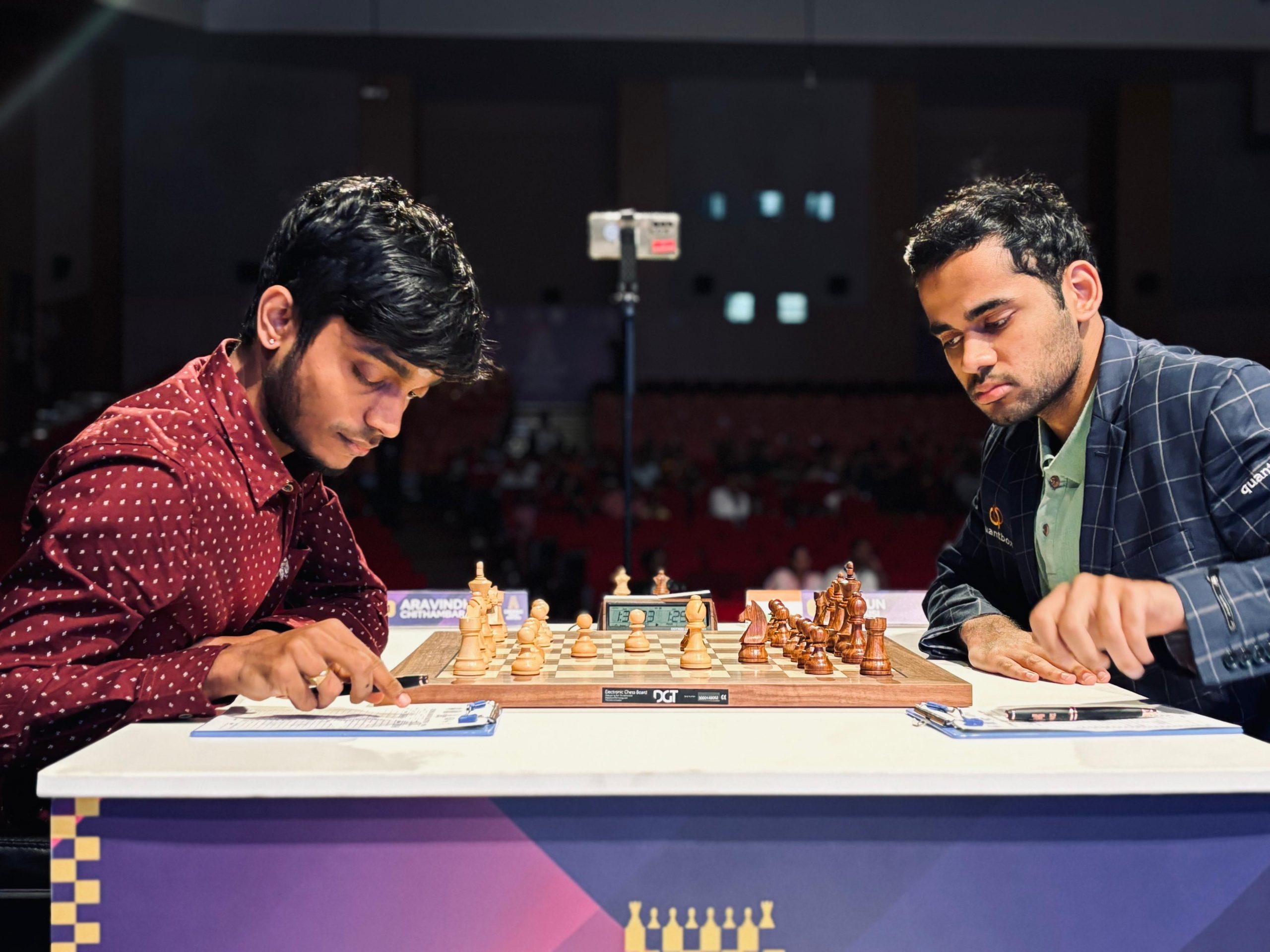 Aravindh Chithambaram defeats World No. 2 Arjun Erigaisi in Chennai Grand Masters 2024 