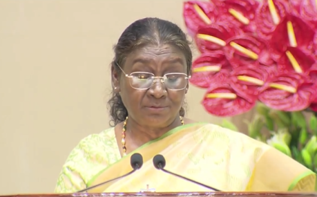 President Droupadi Murmu pays tribute to Dr. Harekrushna Mahtab in New Delhi