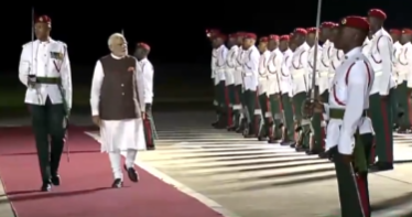 PM Modi reaches Guyana after concluding his Brazil visit