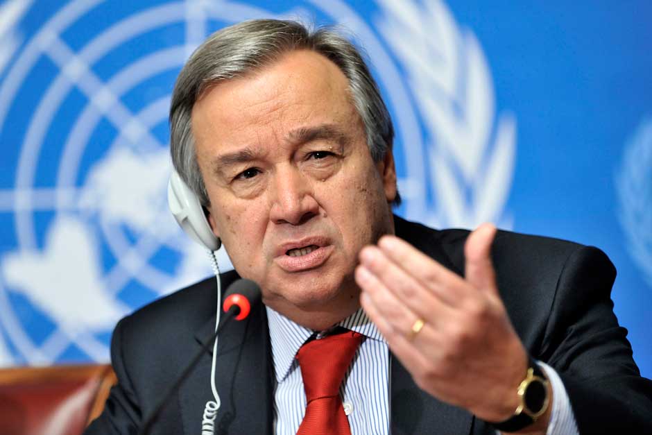 UN Secretary-General Antonio Guterres appeals for action to stop violence against women and girls