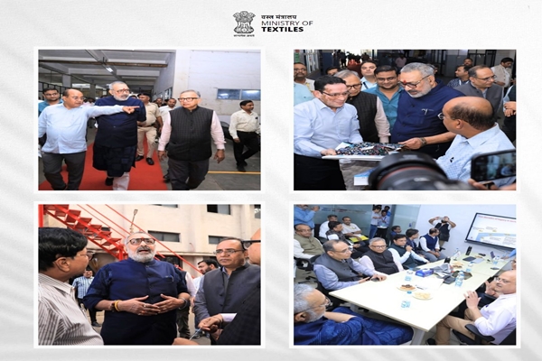 Textile Minister Giriraj Singh Visits Surat Textile Parks