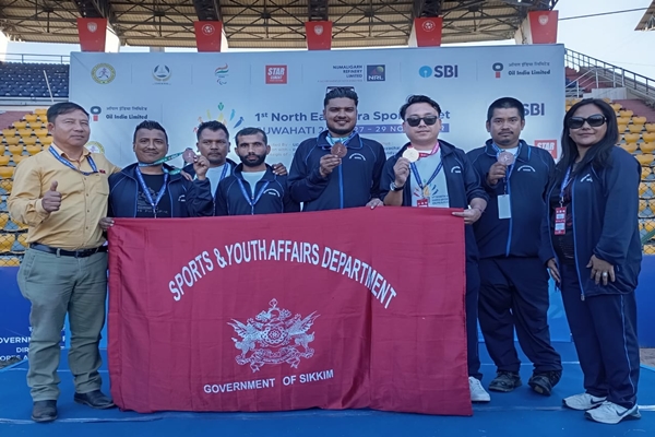 Eight Para-Athletes from Sikkim performed remarkably in 1st North East Para Sports Meet at Guwahati