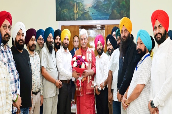 J&K Sikh Coordination Committee delegation calls on LG Manoj Sinha