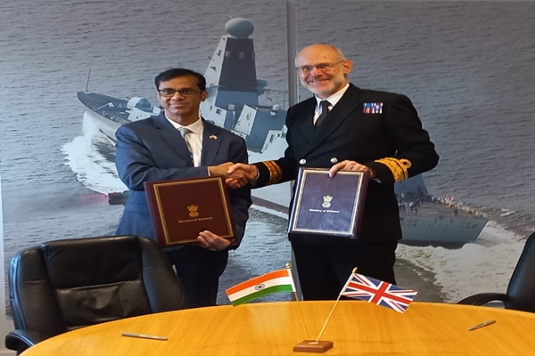 Statement of Intent on Cooperation on Design & Development of Electric Propulsion Systems for Indian Navy signed with UK