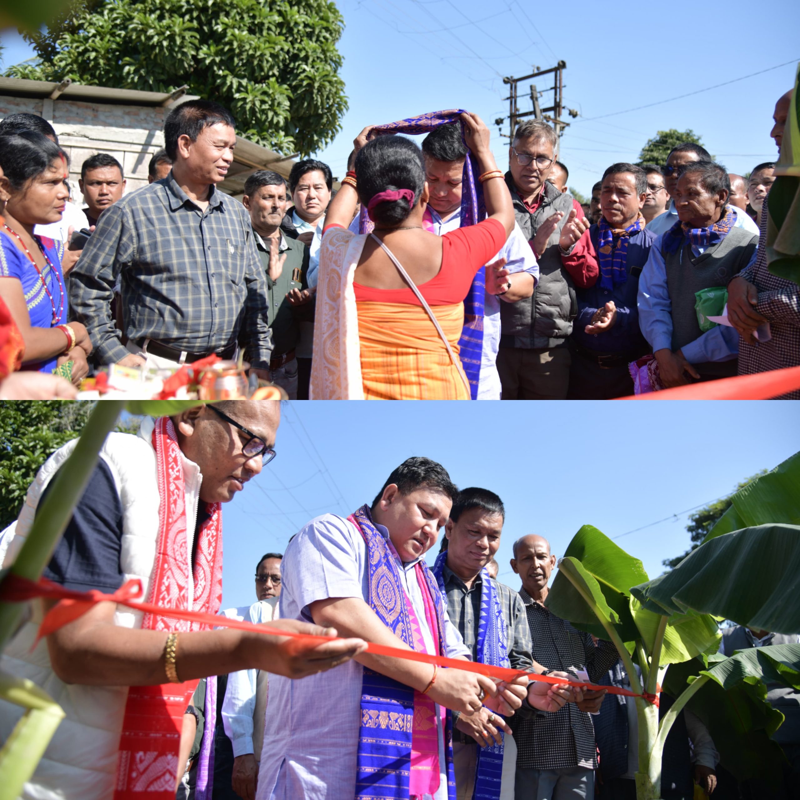 বাক্সাৰ একলব্য আদর্শ আৱাসিক বিদ্যালয়ৰ পৰা ১২৭ নম্বৰ ৰাষ্ট্ৰীয় ঘাইপথ সংযোগী পথৰ আধাৰশিলা স্থাপন প্ৰমোদ বড়োৰ