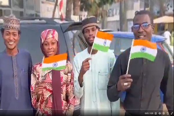 Hindi lovers in Nigeria extend warm welcome to PM Modi ahead of his visit