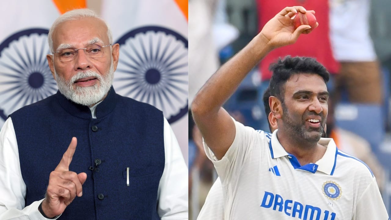 PM Modi writes letter to Ravichandran Ashwin on retirement from International Cricket