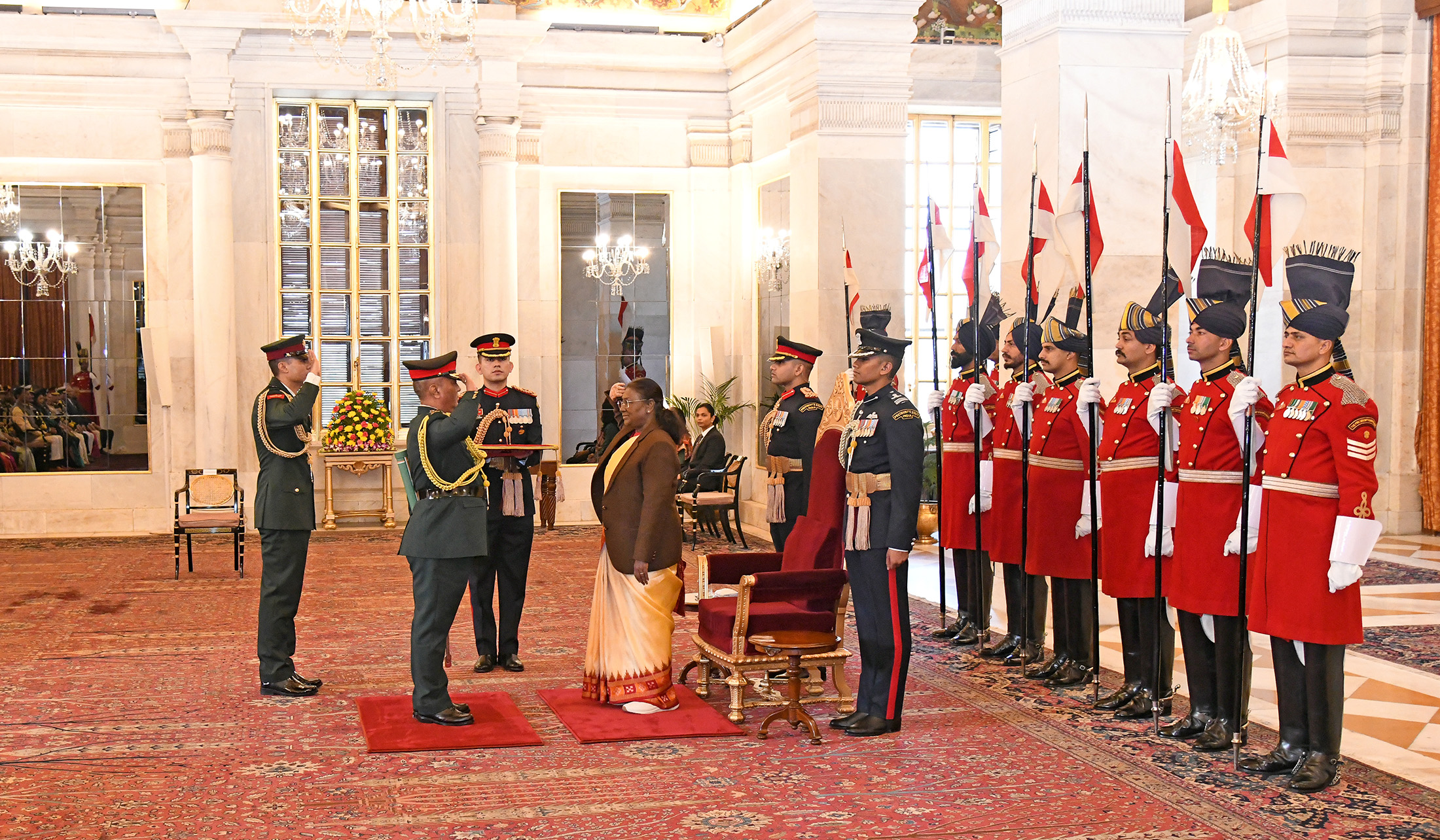 President Droupadi Murmu awards Honorary General Rank to Nepali Army Chief Ashok Raj Sigdel