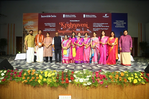 Artists Honored at Krishnaveni Sangeeta Neerajanam for Enriching Festival’s Success