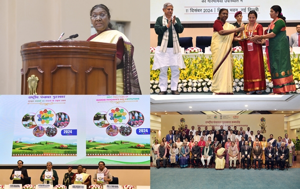 President Murmu Confers National Panchayat Awards 2024 for achievements in grassroots governance & community development