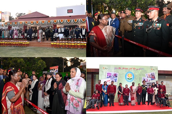 President Droupadi Murmu attended at-home reception at Army House in New Delhi