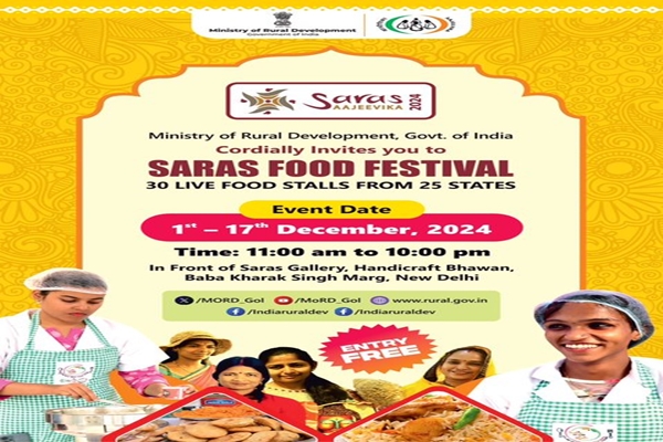 Saras Food Festival underway at Connaught Place in Delhi