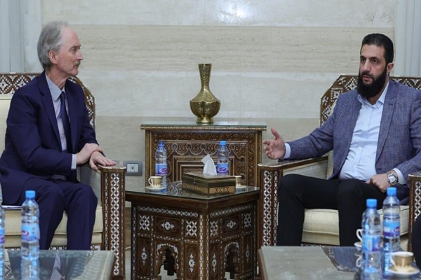 HTS Leader Meets UN Envoy in Damascus to Discuss Syrian People’s Challenges