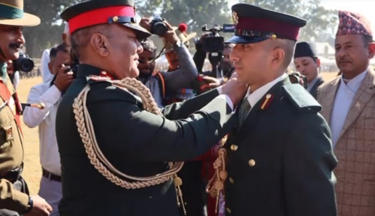 CoAS of Nepal Sigdel conferred the rank of Honorary General of Indian Army