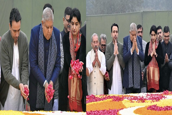 VP Dhankhar pays tribute to Chaudhary Charan Singh on birth anniversary