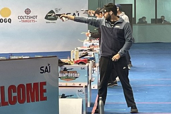 Shooting: Vijayveer Sidhu wins Men’s 25m rapid fire Pistol title at 67th National Championship