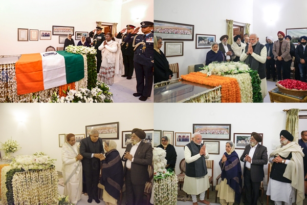 President Murmu, VP Dhankhar & PM Modi Pay Last Respects to Dr. Manmohan Singh