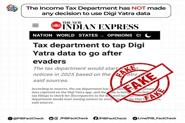 Government denies using Digi Yatra data to crack down on tax evaders