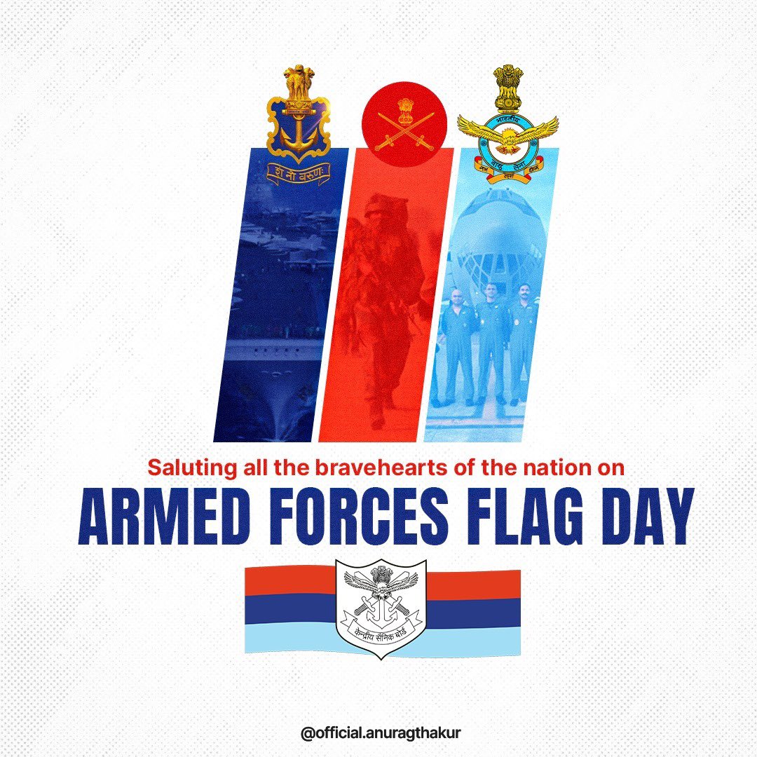 Armed Forces Flag Day being observed today