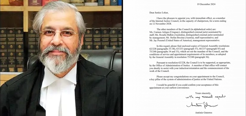 Former Supreme Court Judge Madan Lokur Appointed As United Nations IJC Chairperson