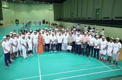 निर्वाचन आयोग का वार्षिक खेल सप्ताह नई दिल्ली के सिरी फोर्ट स्पोर्ट्स कॉम्प्लेक्स में शुरू