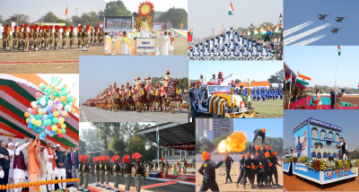 देश के विभिन्न राज्यों और केंद्र शासित प्रदेश में जोश और उत्साह के साथ मनाया गया 76वाँ गणतंत्र दिवस